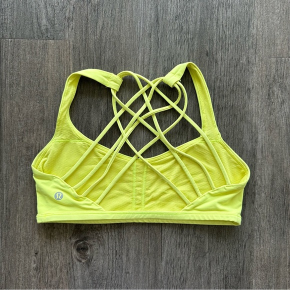 Lululemon Free to Be Bra Wild *Light Support in Electric Lemon (Size 8) - Picture 7 of 8